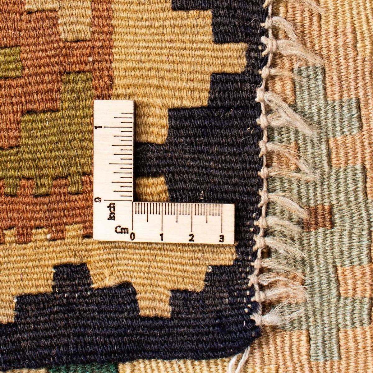 Kelim-tæppe - orientalsk - 223 x 132 cm - beige