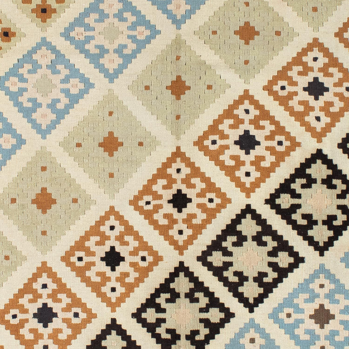 Kelim-tæppe - orientalsk - 195 x 158 cm - beige