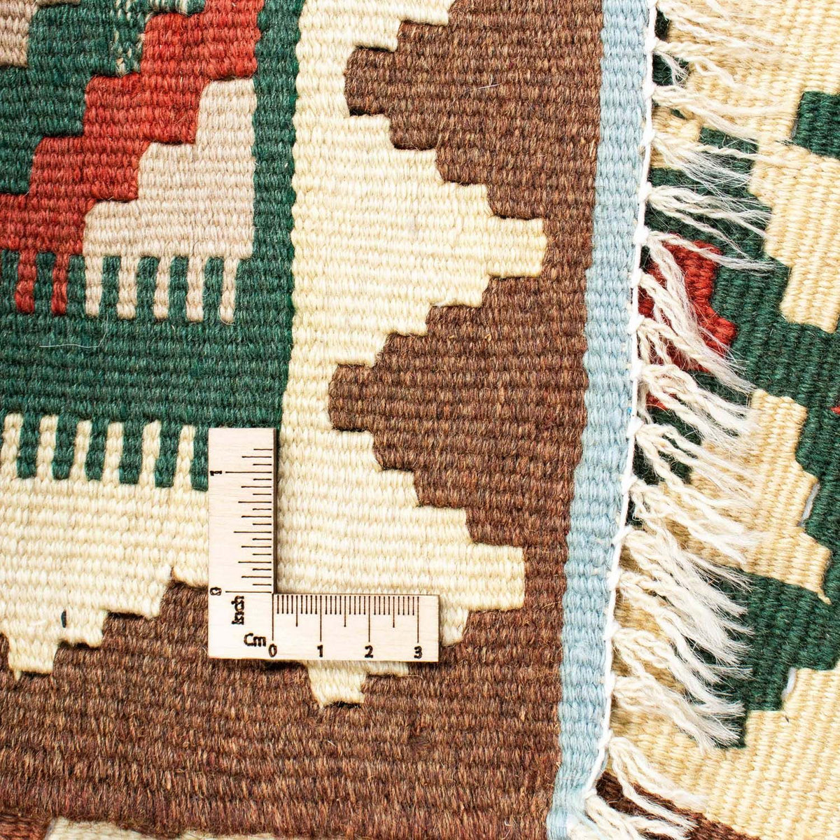 Kelim-tæppe - orientalsk - 203 x 150 cm - beige