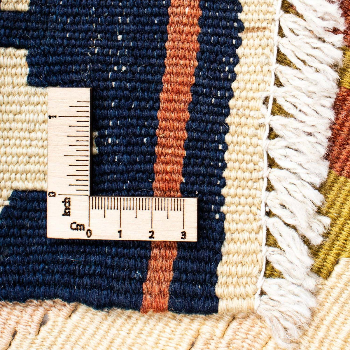 Kelim-tæppe - orientalsk - 203 x 155 cm - beige
