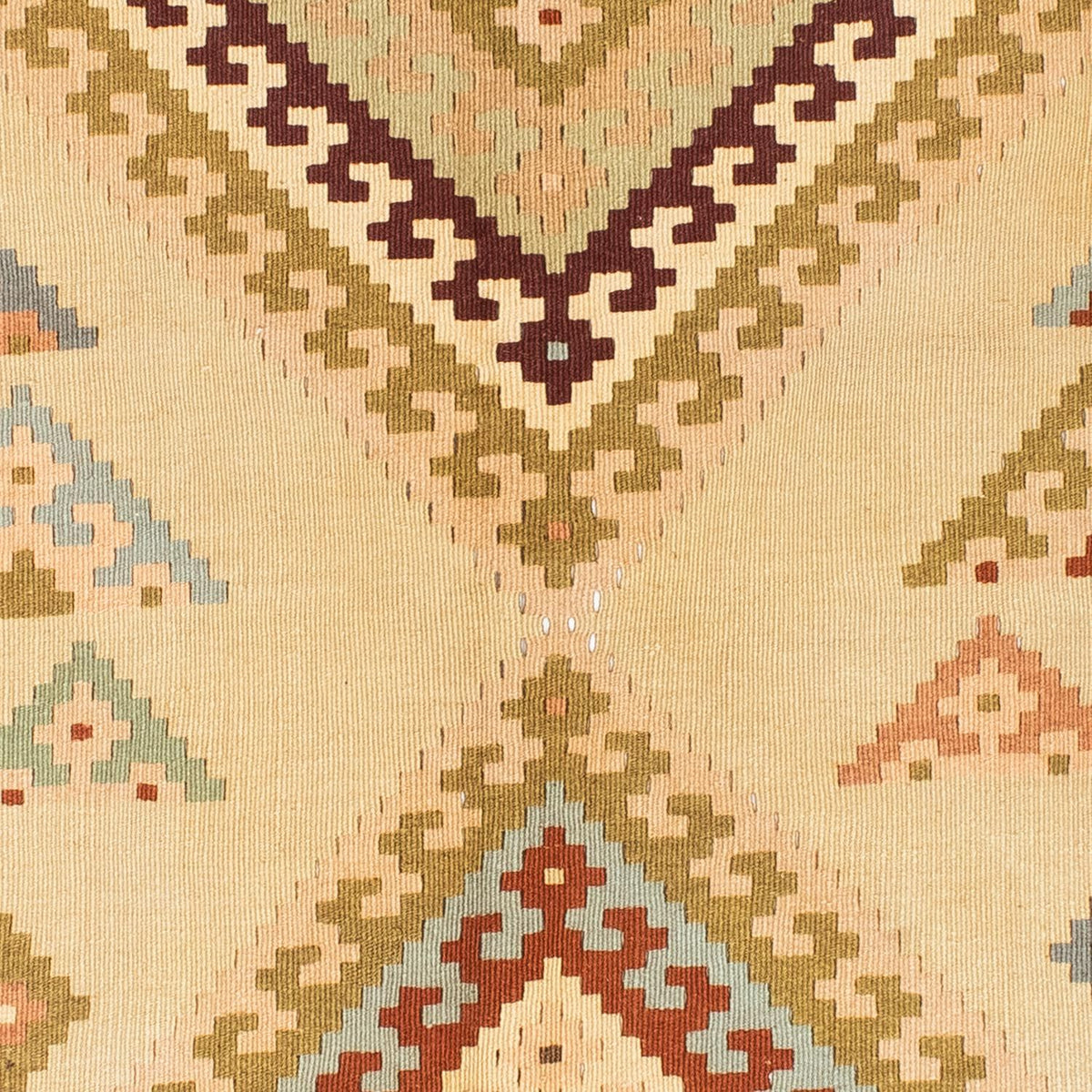 Kelim-tæppe - orientalsk - 216 x 150 cm - lys beige