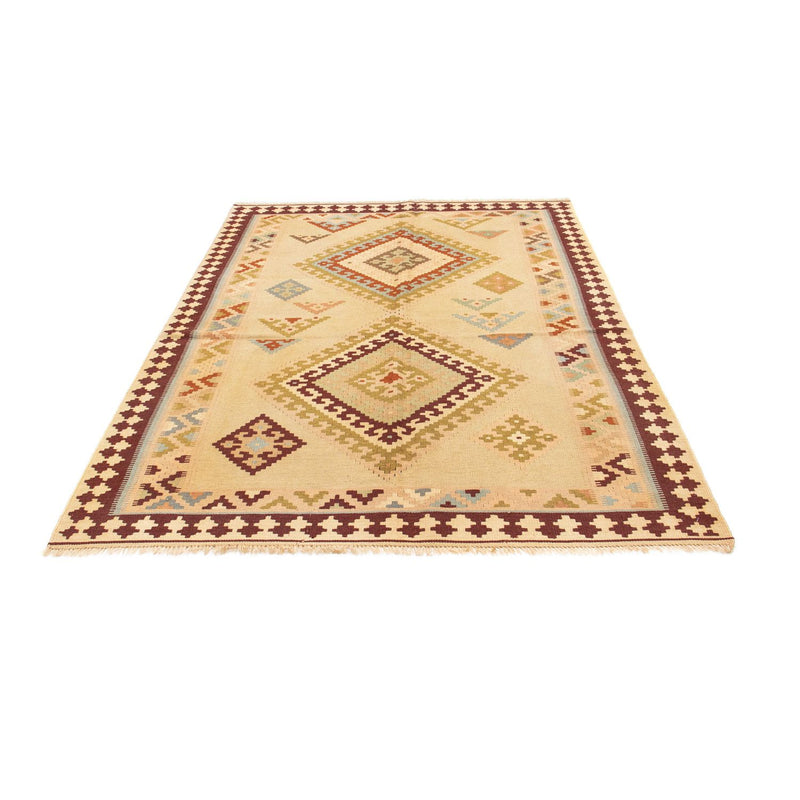 Kelim-tæppe - orientalsk - 216 x 150 cm - lys beige