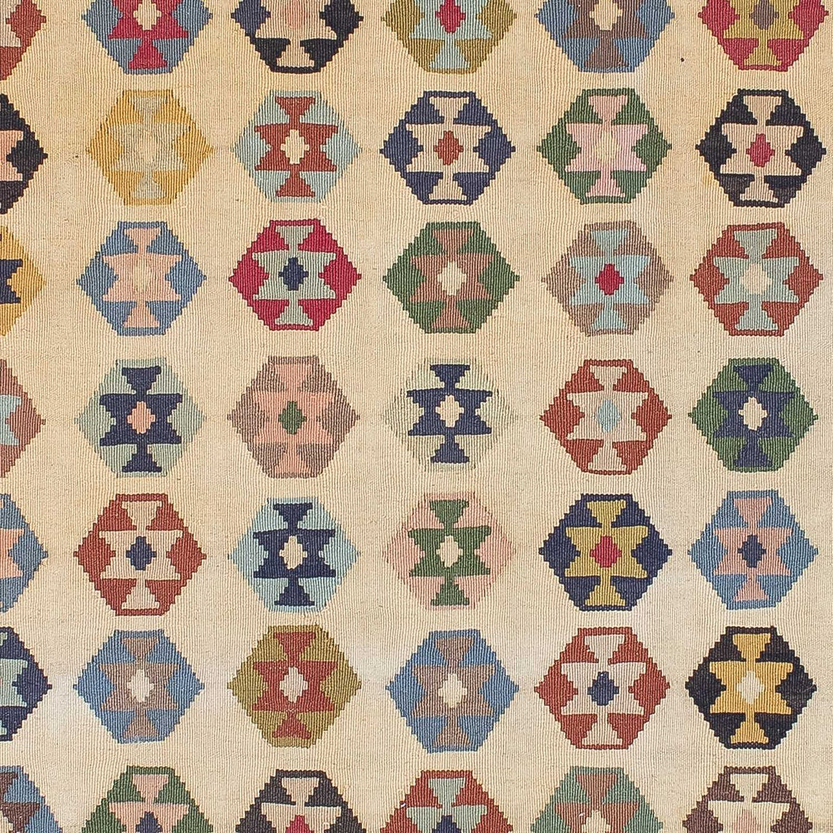 Kelim-tæppe - orientalsk - 216 x 127 cm - beige
