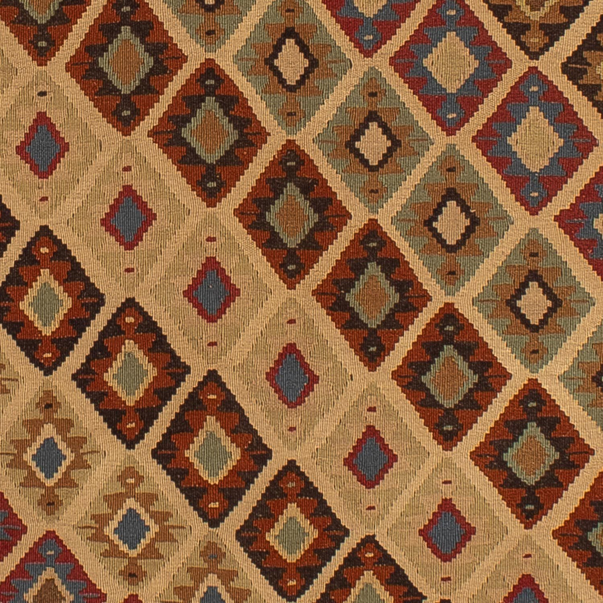 Kelim-tæppe - orientalsk - 175 x 124 cm - brun