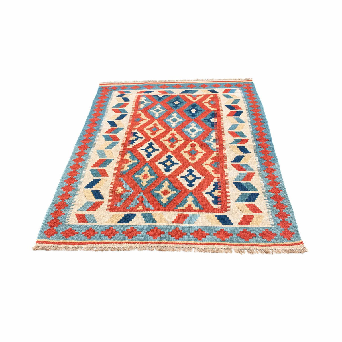 Kelim-tæppe - orientalsk - 152 x 100 cm - rød