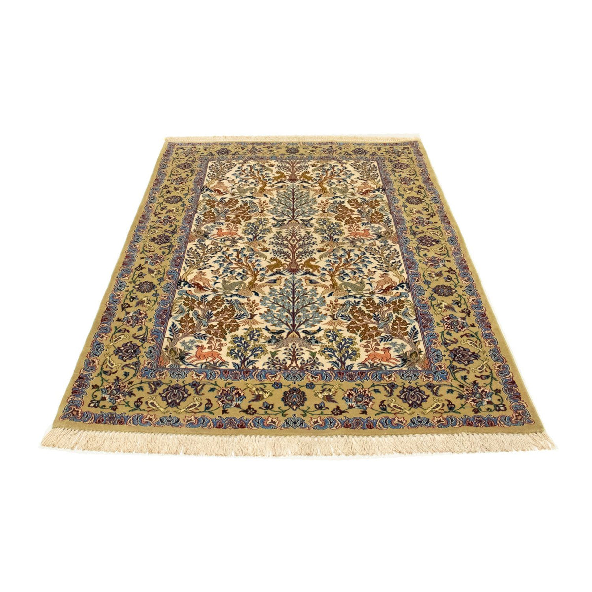 Persisk tæppe - Isfahan - Premium - 170 x 109 cm - beige