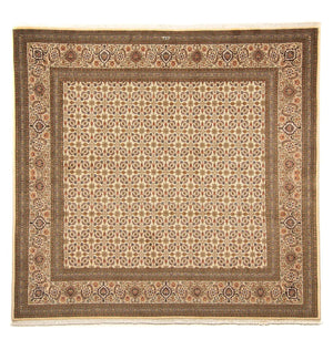 Persisk tæppe - Tabriz firkantet  - 248 x 243 cm - beige