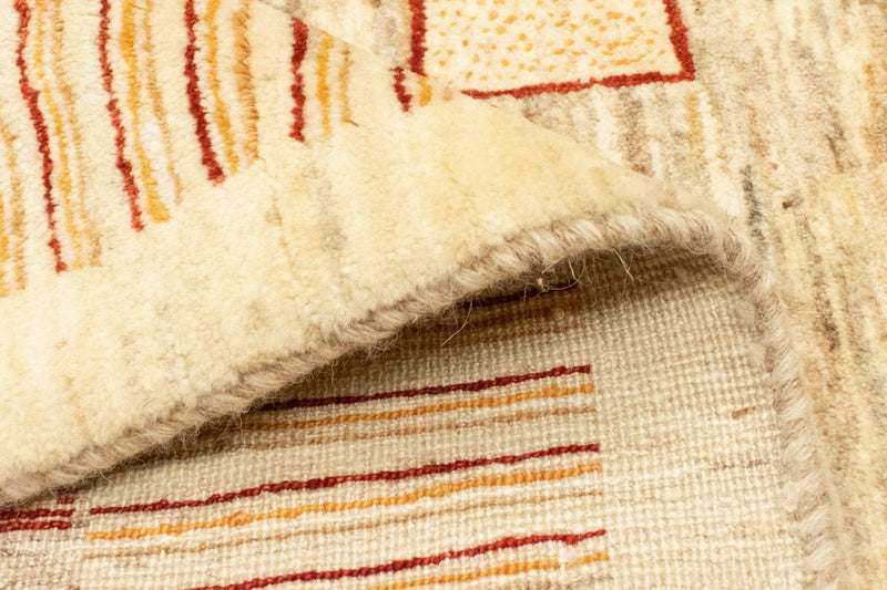 Gabbeh Tæppe - Loribaft Persisk - 240 x 197 cm - beige