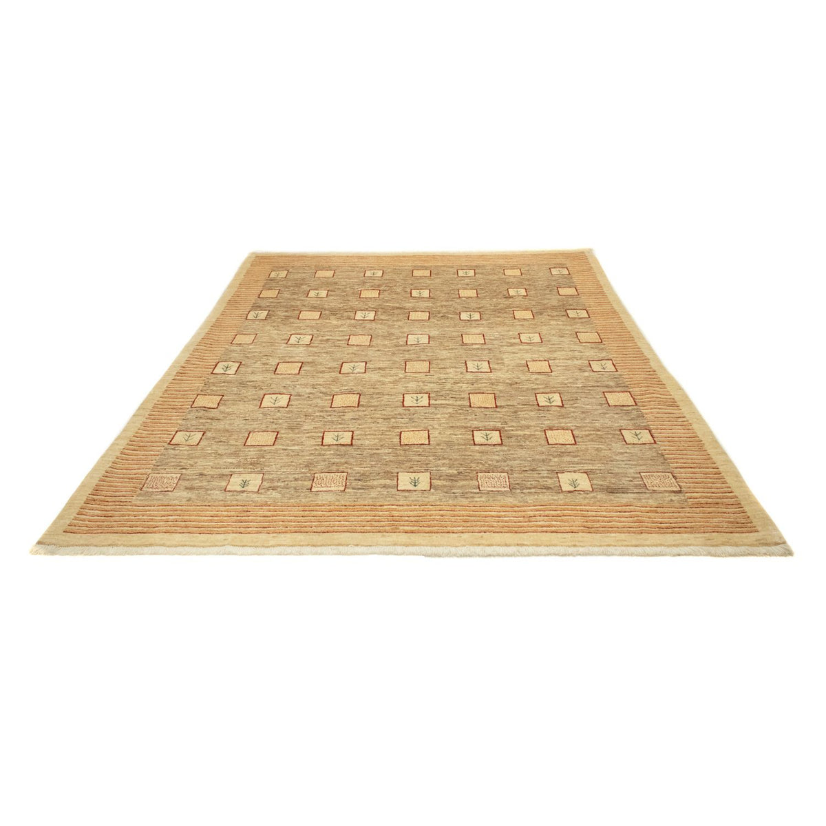 Gabbeh Tæppe - Loribaft Persisk - 240 x 197 cm - beige