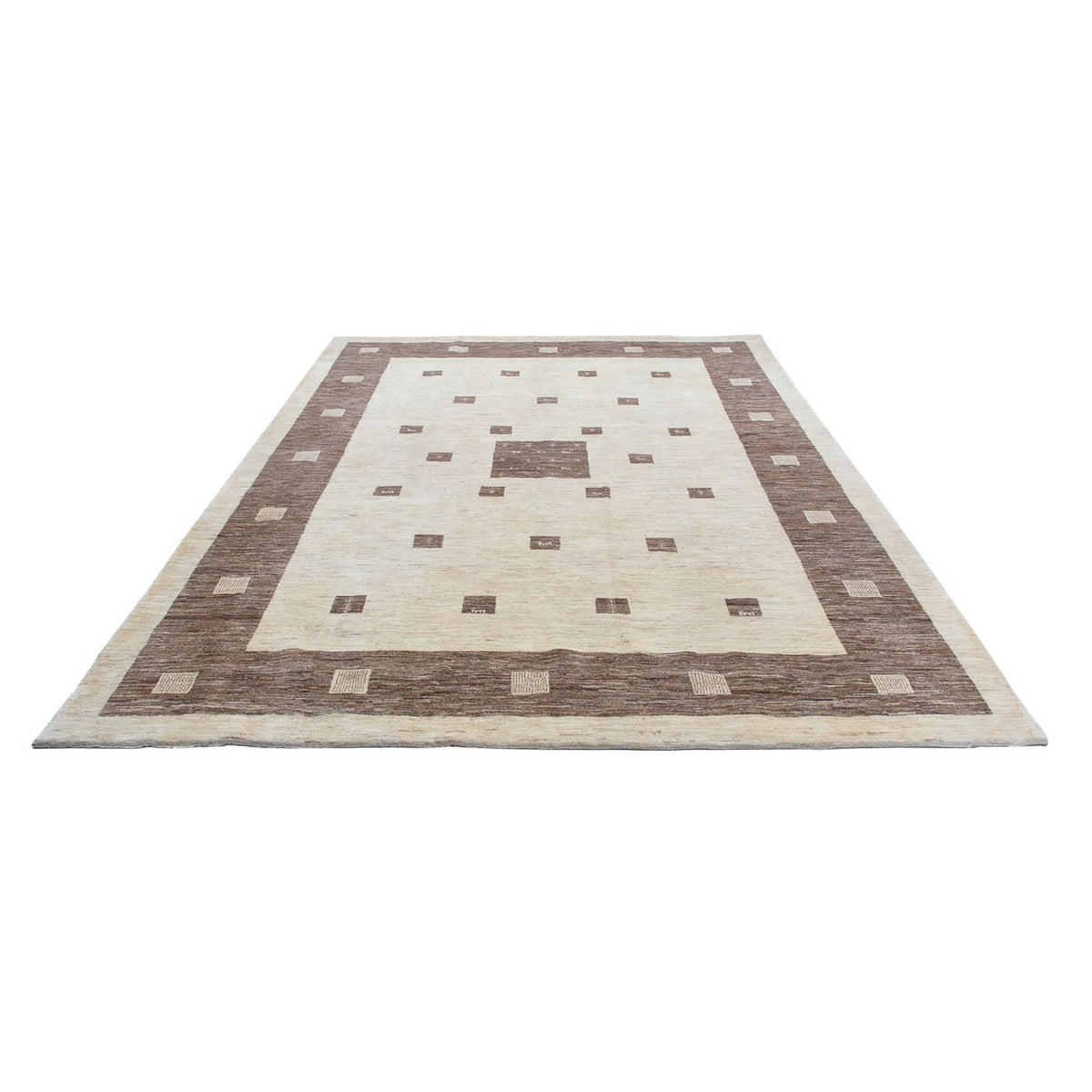 Gabbeh Tæppe - Loribaft Persisk - 340 x 250 cm - beige