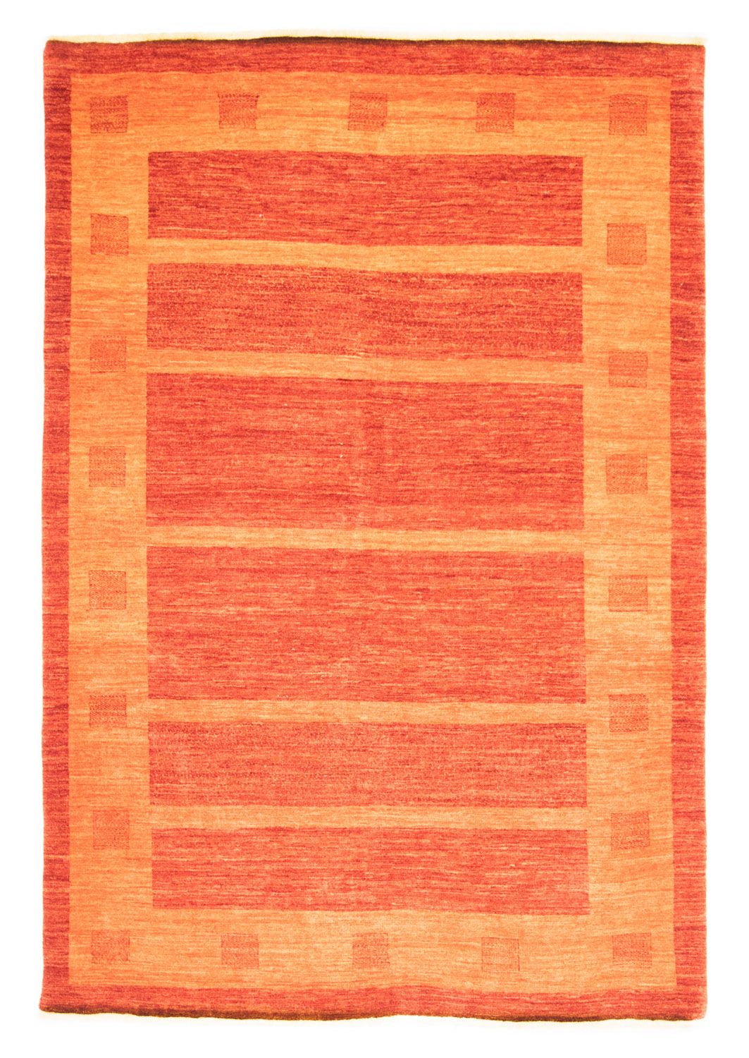 Gabbeh Tæppe - Loribaft Persisk - 247 x 171 cm - rød