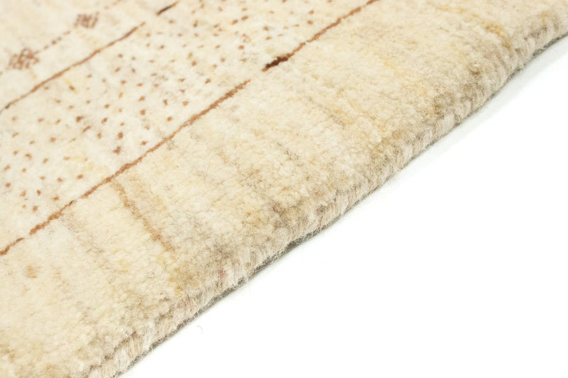 Løber Gabbeh Tæppe - Loribaft Persisk - 185 x 85 cm - beige