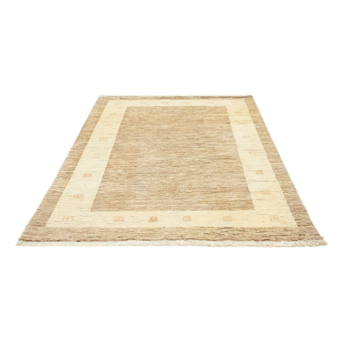 Gabbeh Tæppe - Loribaft Persisk - 194 x 141 cm - beige