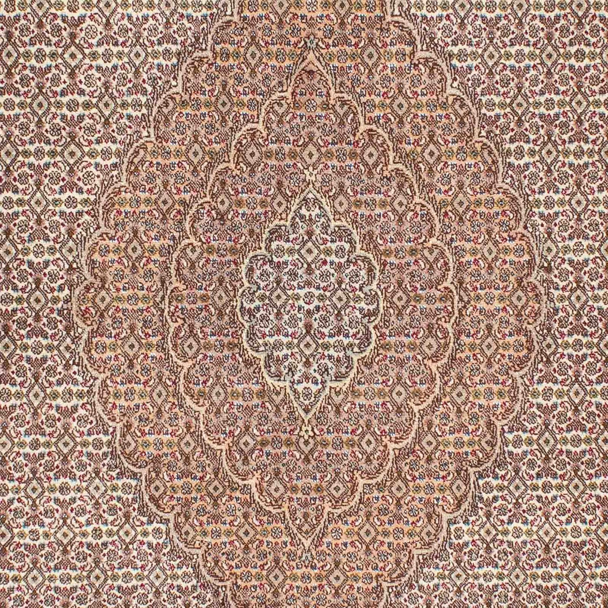 Persisk tæppe - Tabriz - 242 x 168 cm - lys brun