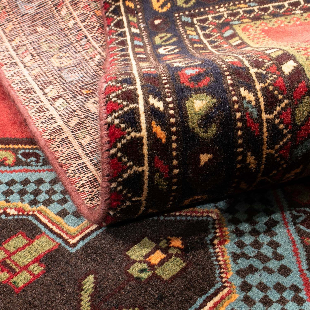 Persisk tæppe - Nomadisk - 192 x 134 cm - mørkerød