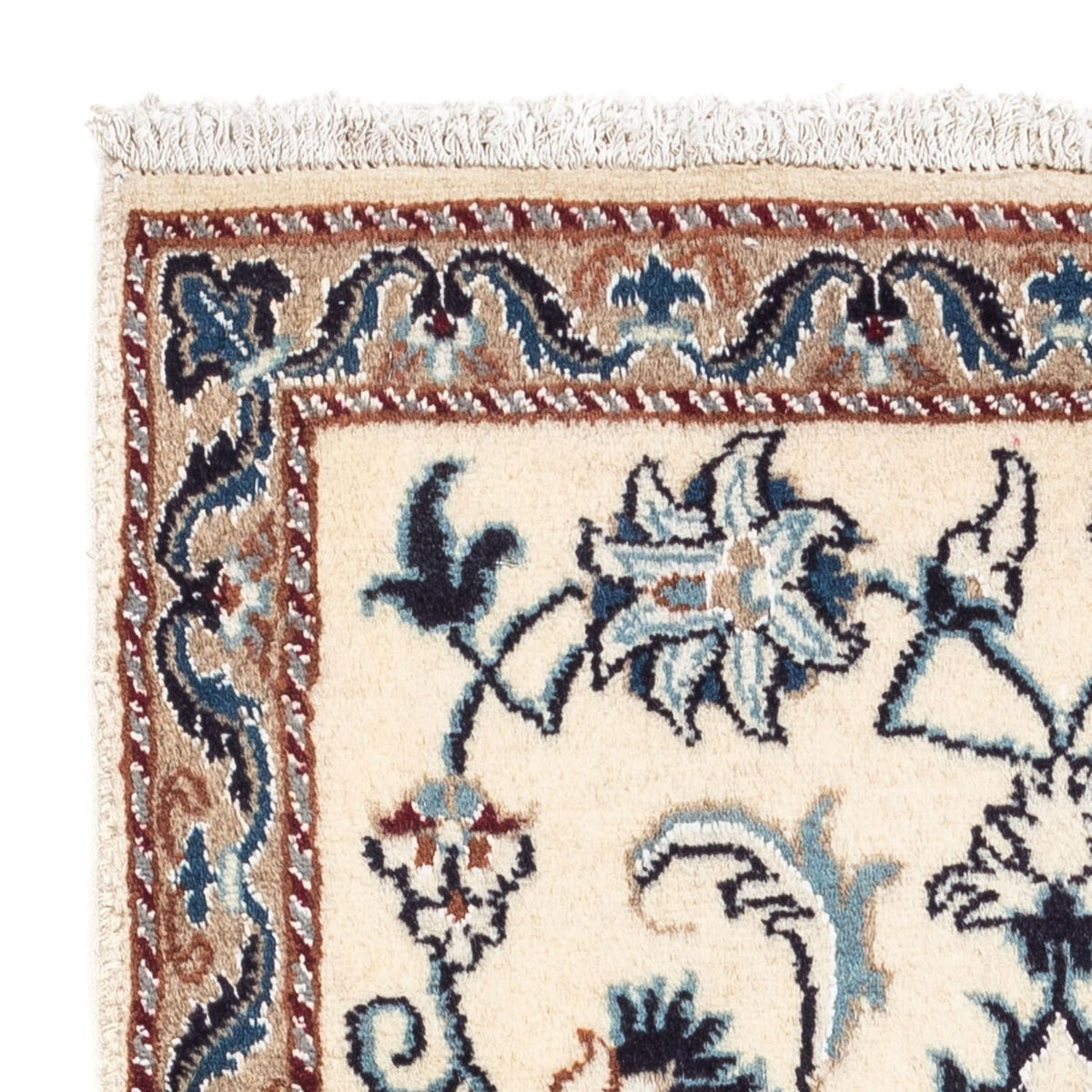 Persisk tæppe - Nain - 138 x 66 cm - beige