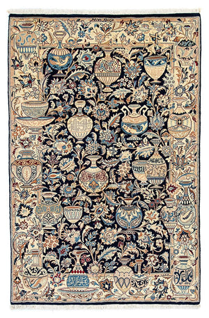 Persisk tæppe - Classic - 195 x 123 cm - mørkeblå