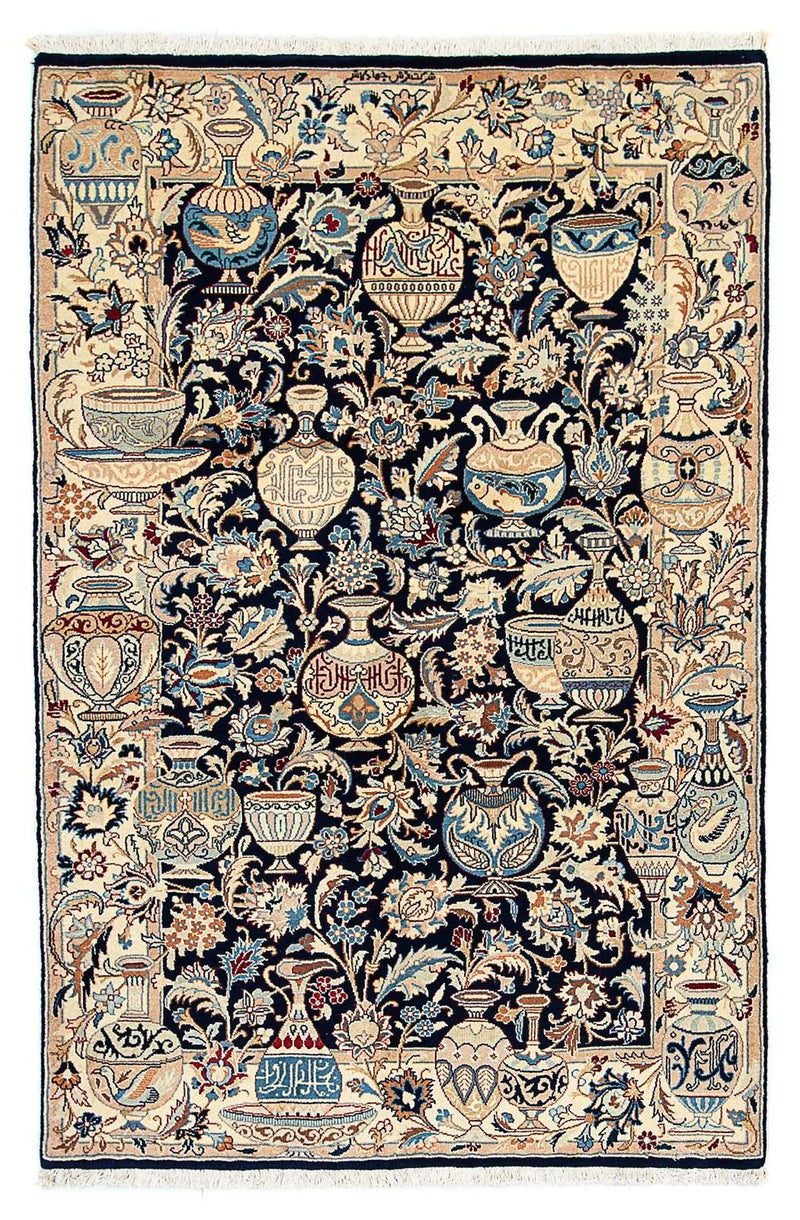 Persisk tæppe - Classic - 195 x 123 cm - mørkeblå