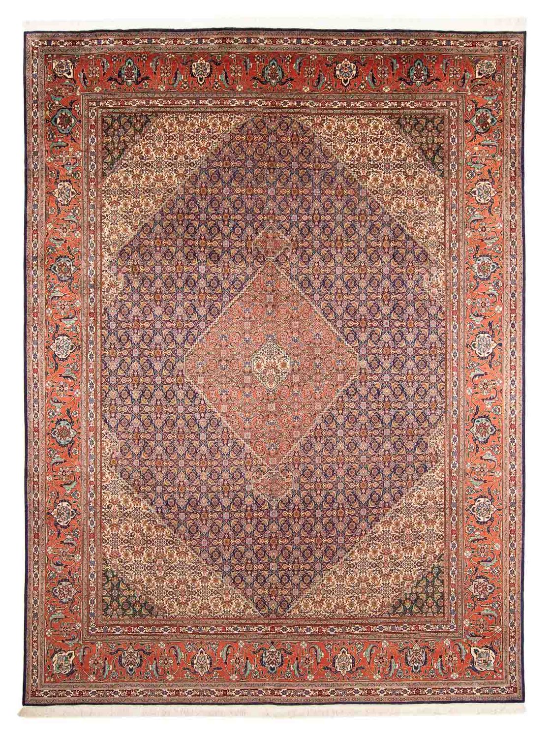 Persisk tæppe - Tabriz - 377 x 295 cm - flerfarvet