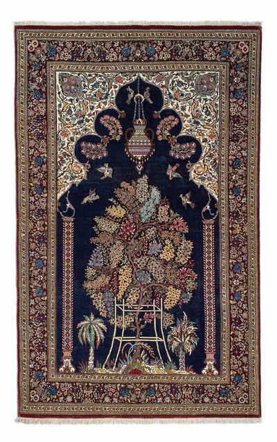 Qom Tæppe 127x214cm - Persisk tæppe