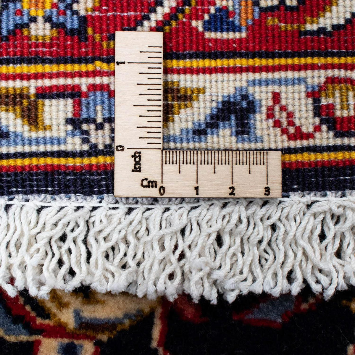 Persisk tæppe - Keshan - 119 x 80 cm - mørkeblå