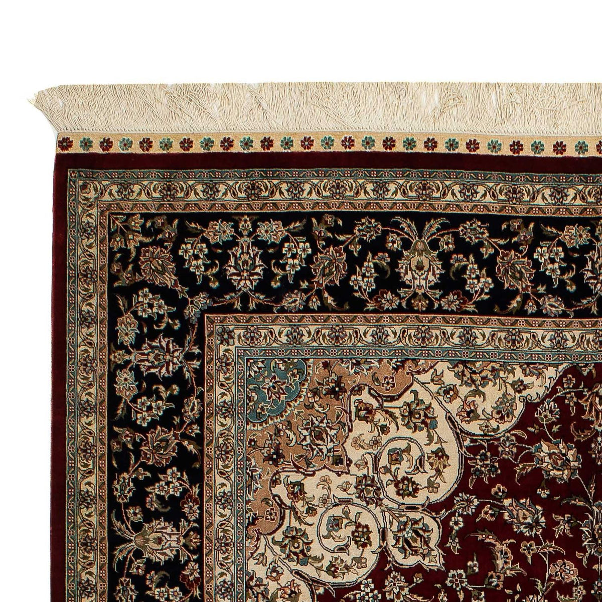 Silketæppe - China Silk - 198 x 137 cm - mørkerød
