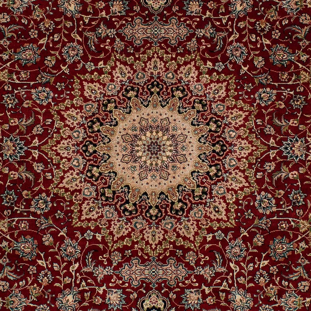 Silketæppe - China Silk - 183 x 122 cm - mørkerød