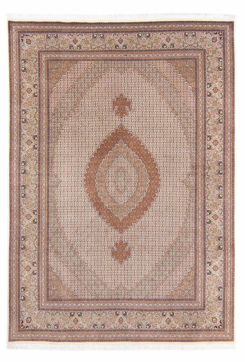 Persisk tæppe - Tabriz - 363 x 250 cm - lys brun