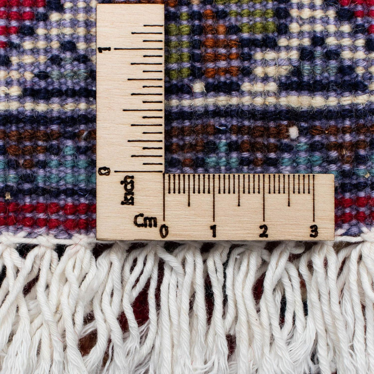 Persisk tæppe - Nomadisk - 121 x 80 cm - mørkerød