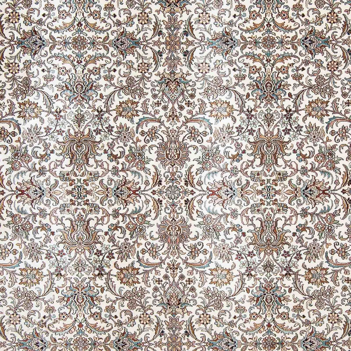 Silketæppe - Kashmir Silk firkantet - 246 x 243 cm - beige