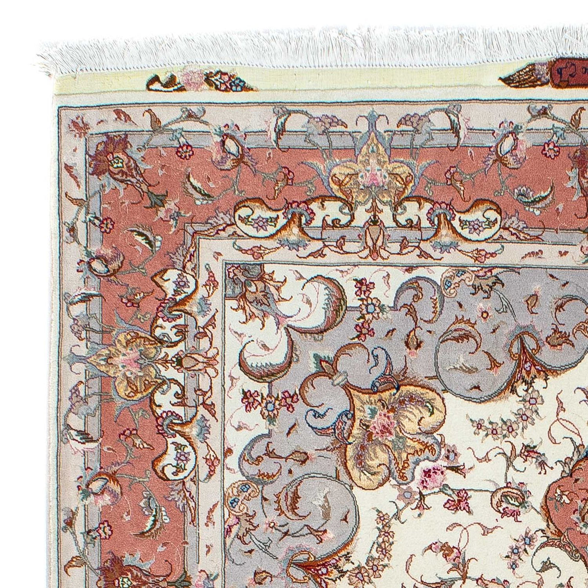 Persisk tæppe - Tabriz - Royal - 196 x 153 cm - beige