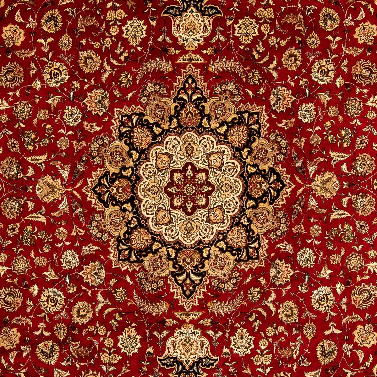 Persisk tæppe - Tabriz - Royal - 350 x 245 cm - mørkerød