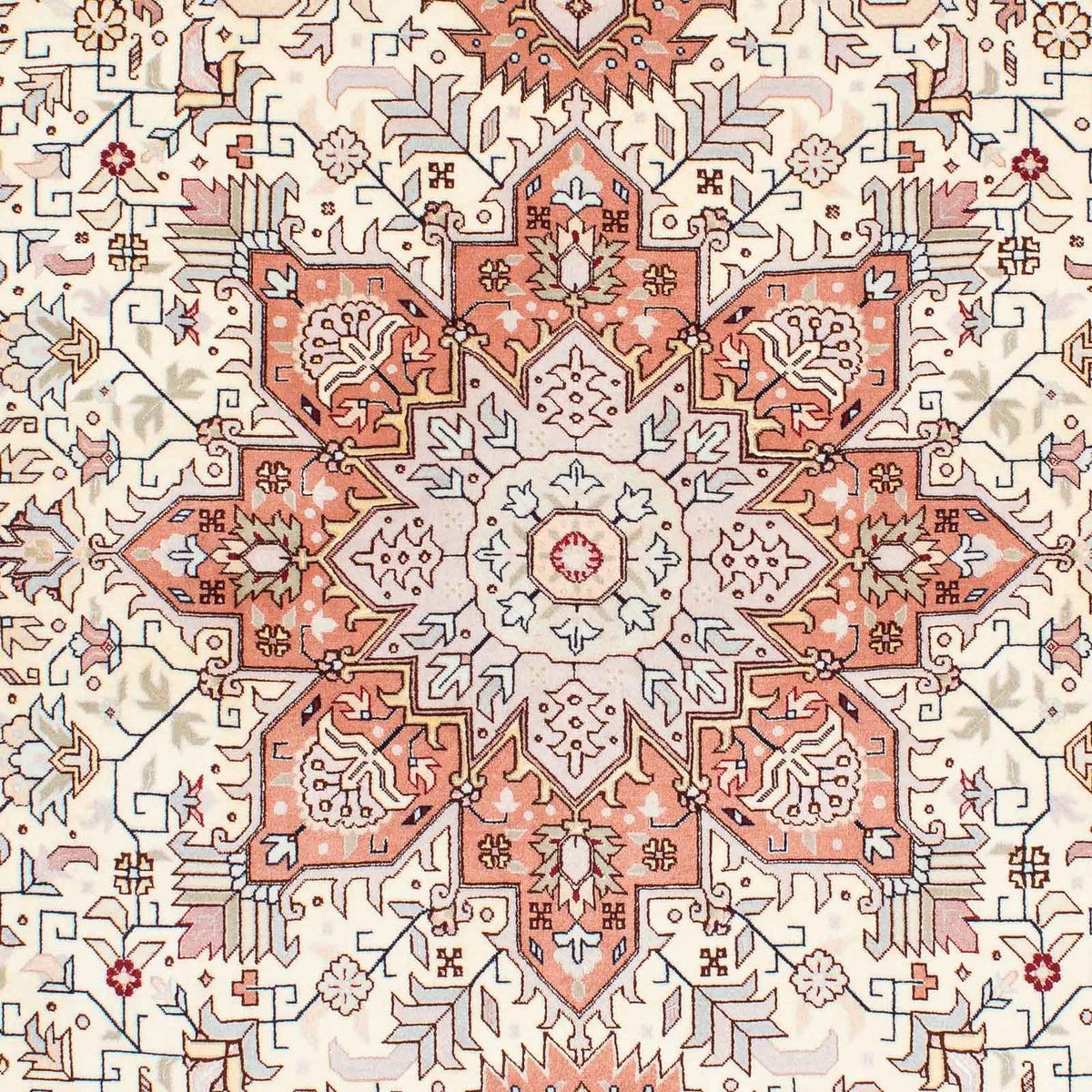 Persisk tæppe - Tabriz - Royal - 211 x 151 cm - beige