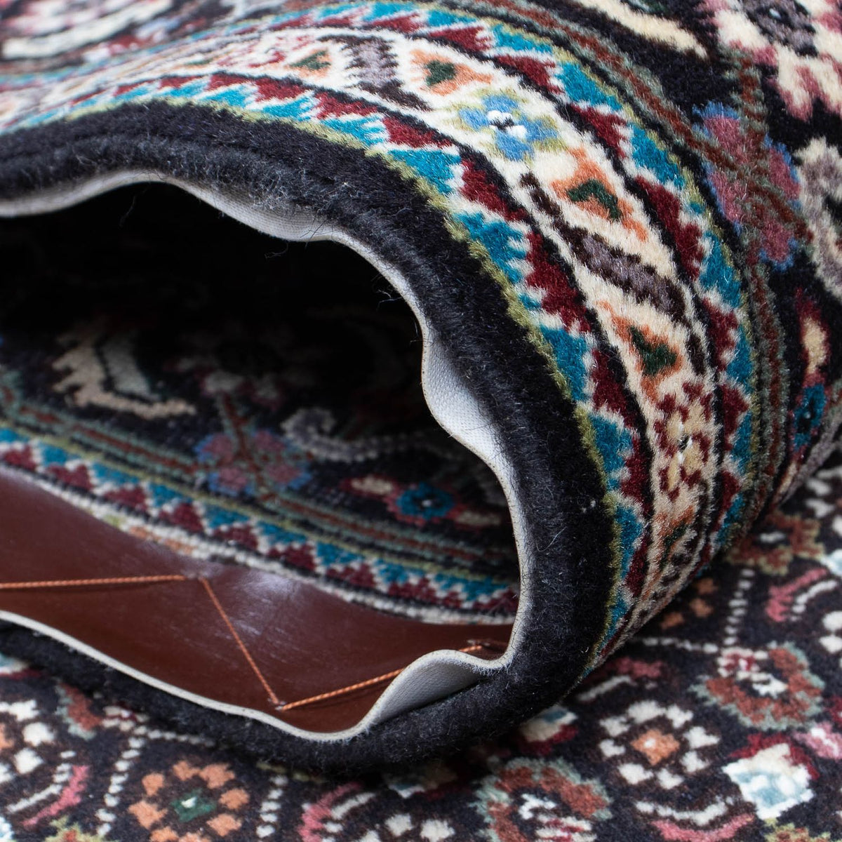 Løber Persisk tæppe - Tabriz - 391 x 76 cm - grå