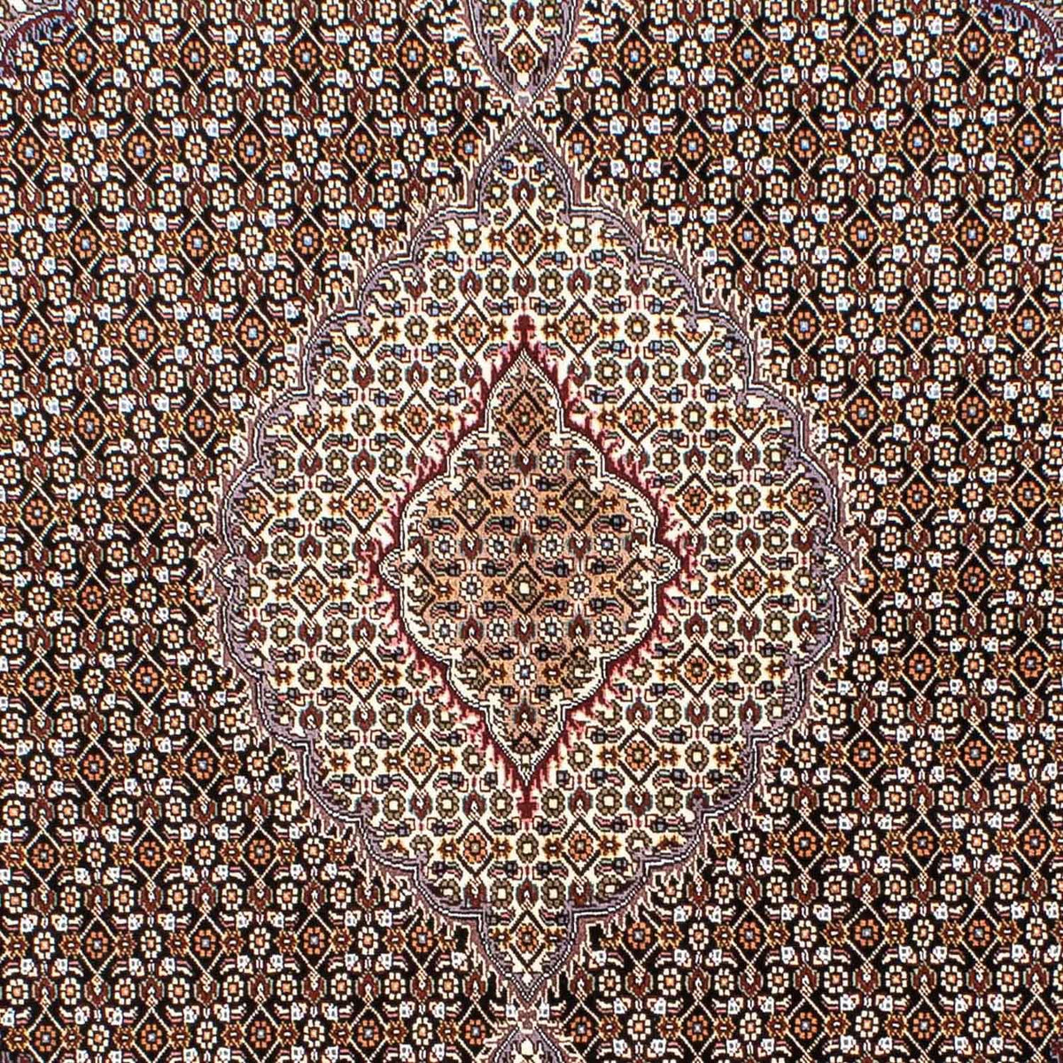 Persisk tæppe - Tabriz - 235 x 176 cm - mørkeblå