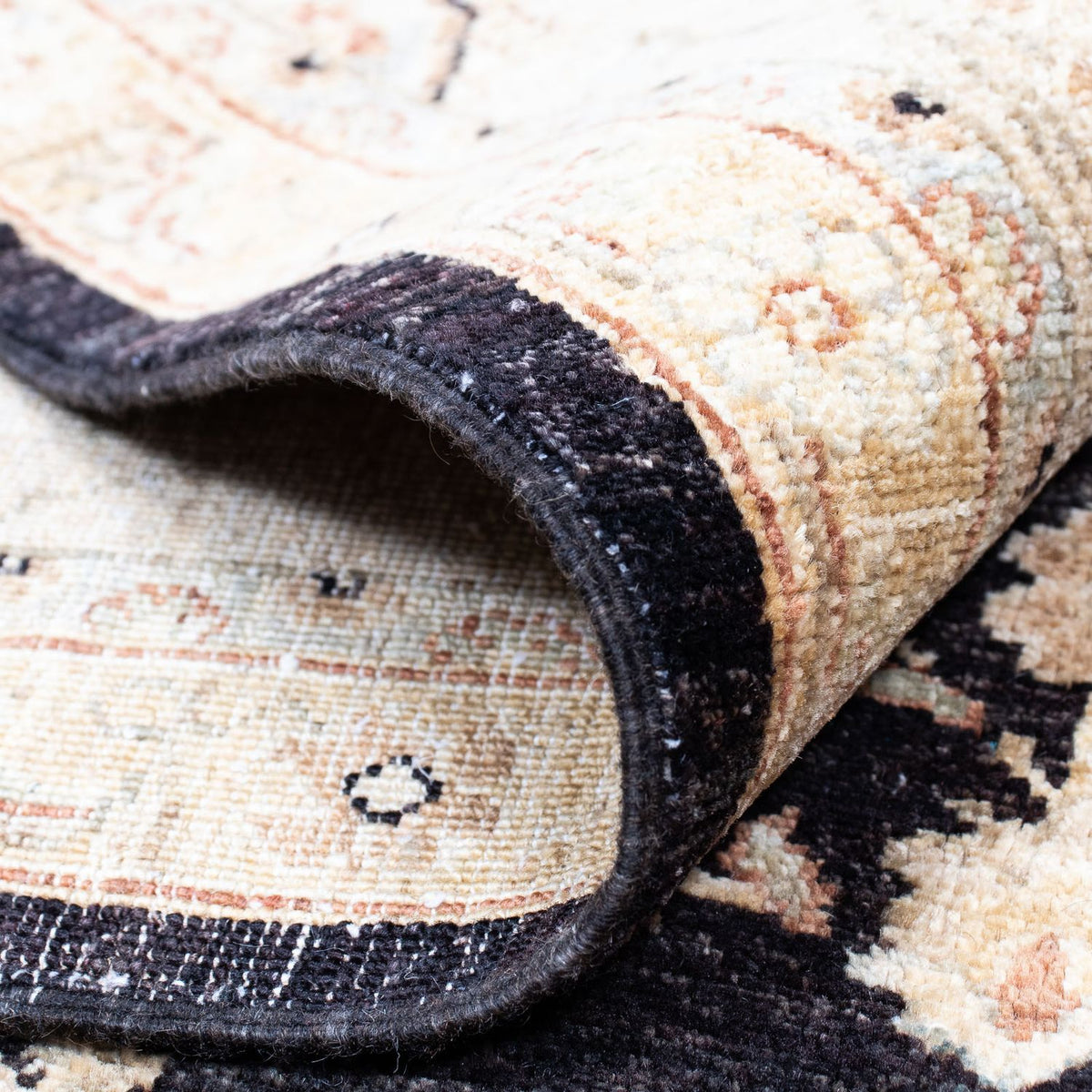 Gabbeh-tæppe - Persisk - 190 x 140 cm - lys brun