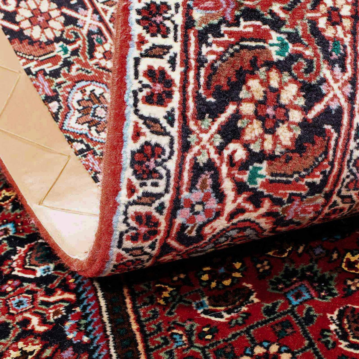 Persisk tæppe - Bijar - 181 x 109 cm - lysrød