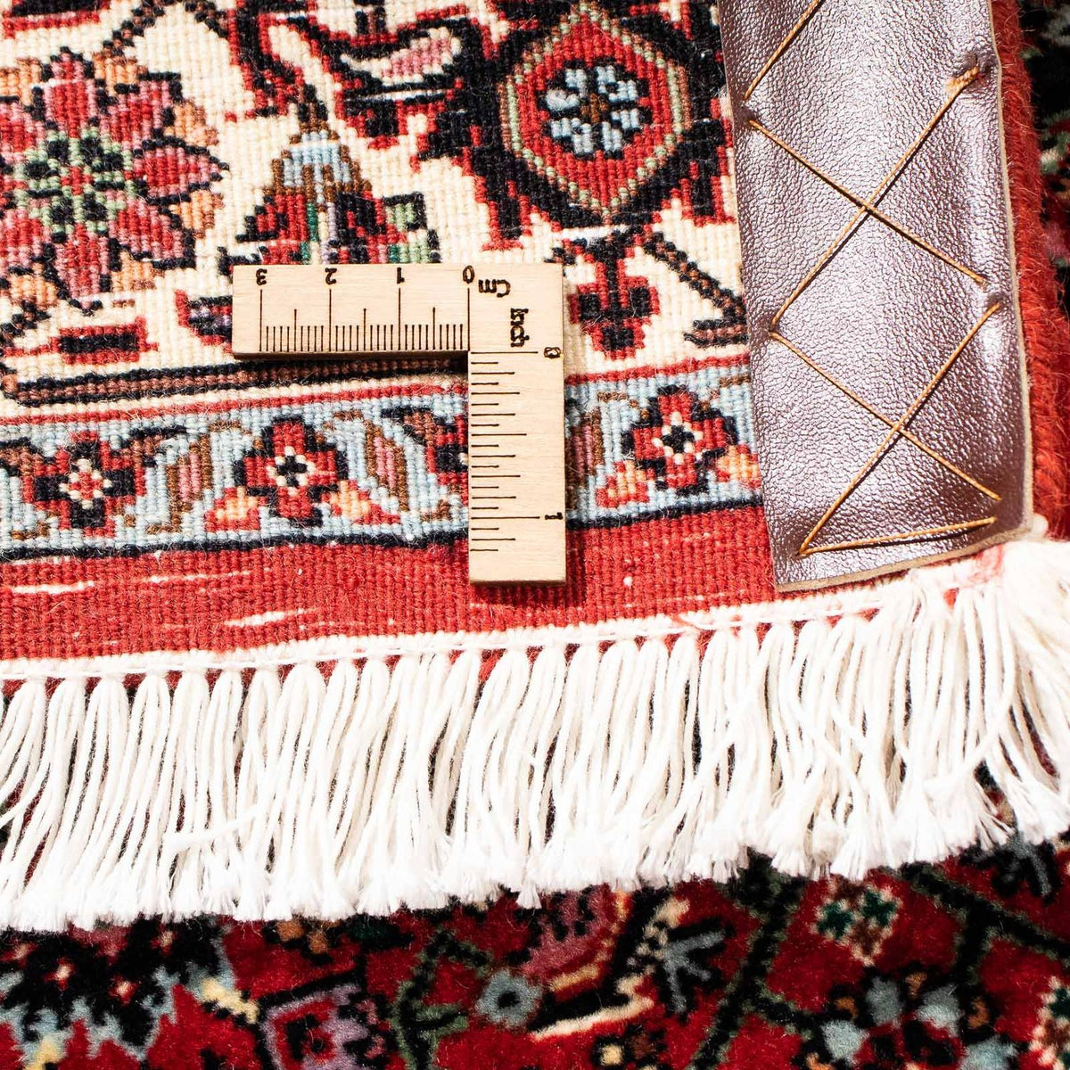 Løber Persisk tæppe - Bijar - 209 x 74 cm - mørkerød