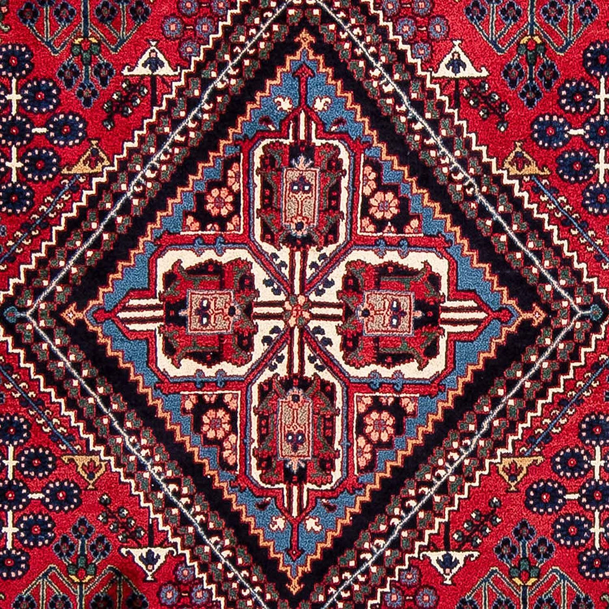 Persisk tæppe - Nomadisk - 343 x 235 cm - mørkerød