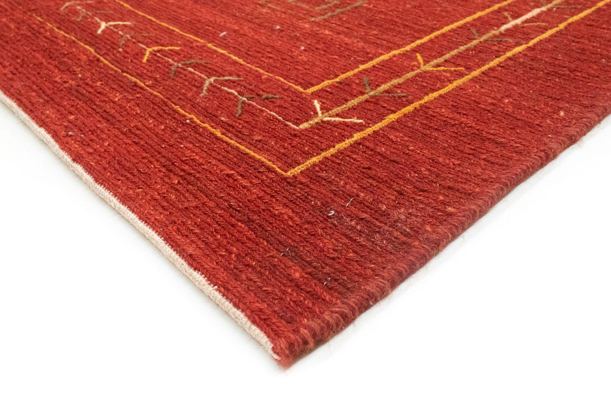 Gabbeh-tæppe - Persisk - 196 x 146 cm - rød