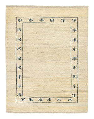 Gabbeh-tæppe - Persisk - 193 x 145 cm - beige