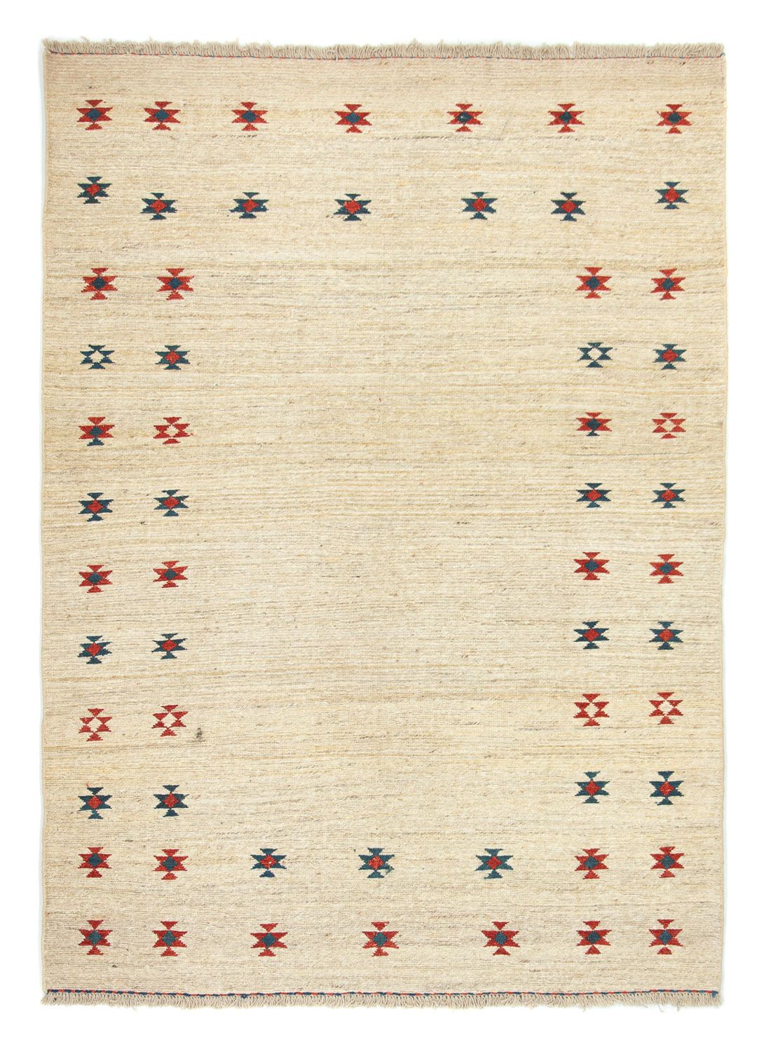 Gabbeh-tæppe - Persisk - 206 x 150 cm - beige