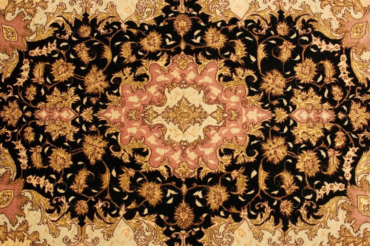 Persisk tæppe - Tabriz - Royal - 154 x 94 cm - sort