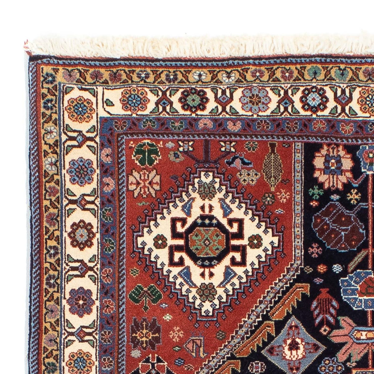 Gabbeh-tæppe - Kashkuli Persisk - 145 x 105 cm - mørkeblå