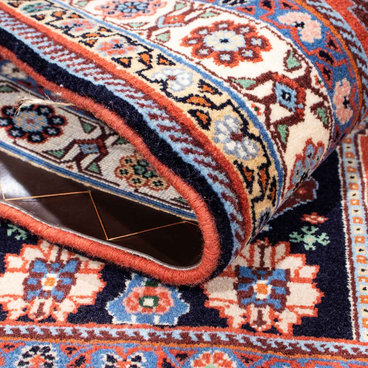 Gabbeh-tæppe - Kashkuli Persisk - 145 x 105 cm - mørkeblå