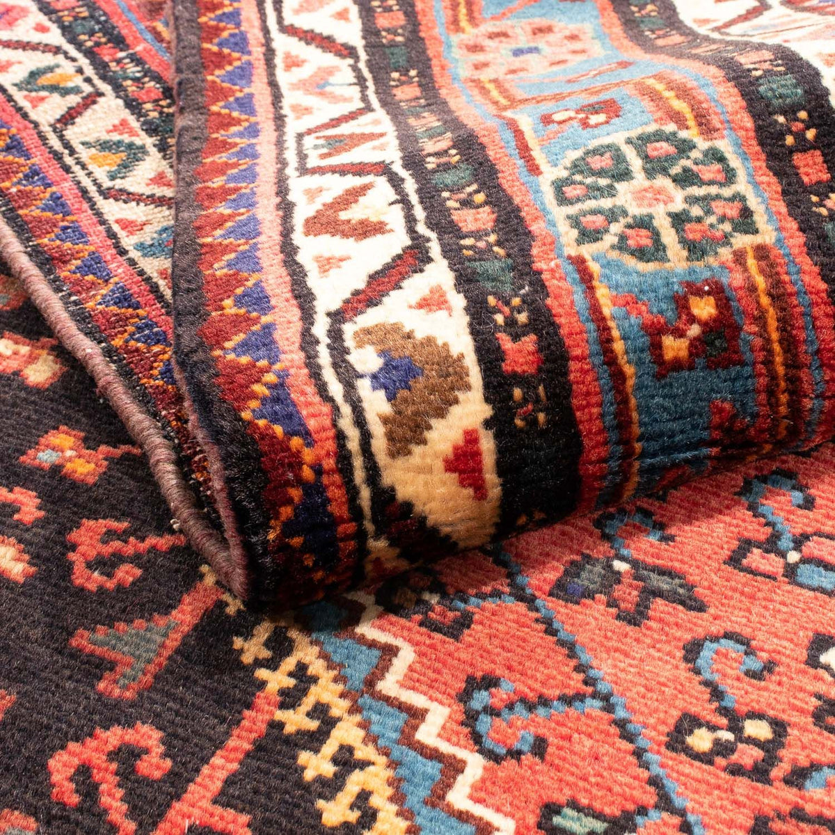 Persisk tæppe - Nomadisk - 226 x 139 cm - mørkeblå