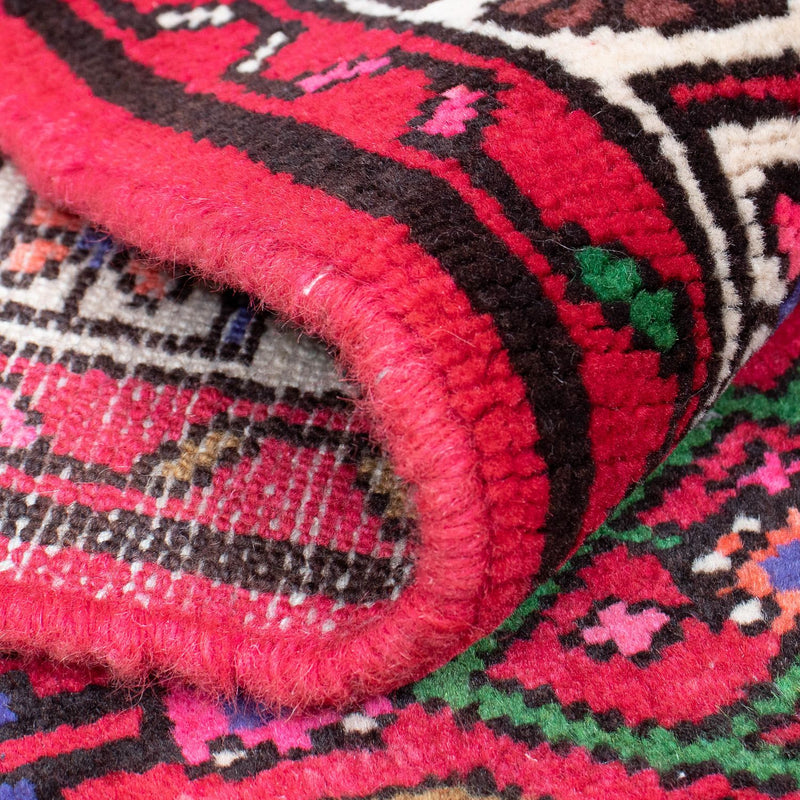 Løber Persisk tæppe - Nomadisk - 386 x 84 cm - rød