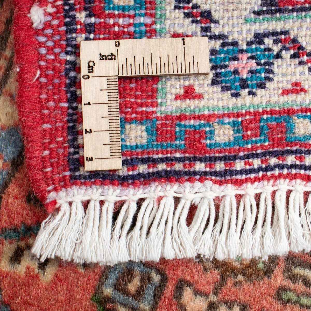 Persisk tæppe - Nomadisk - 87 x 62 cm - lysrød