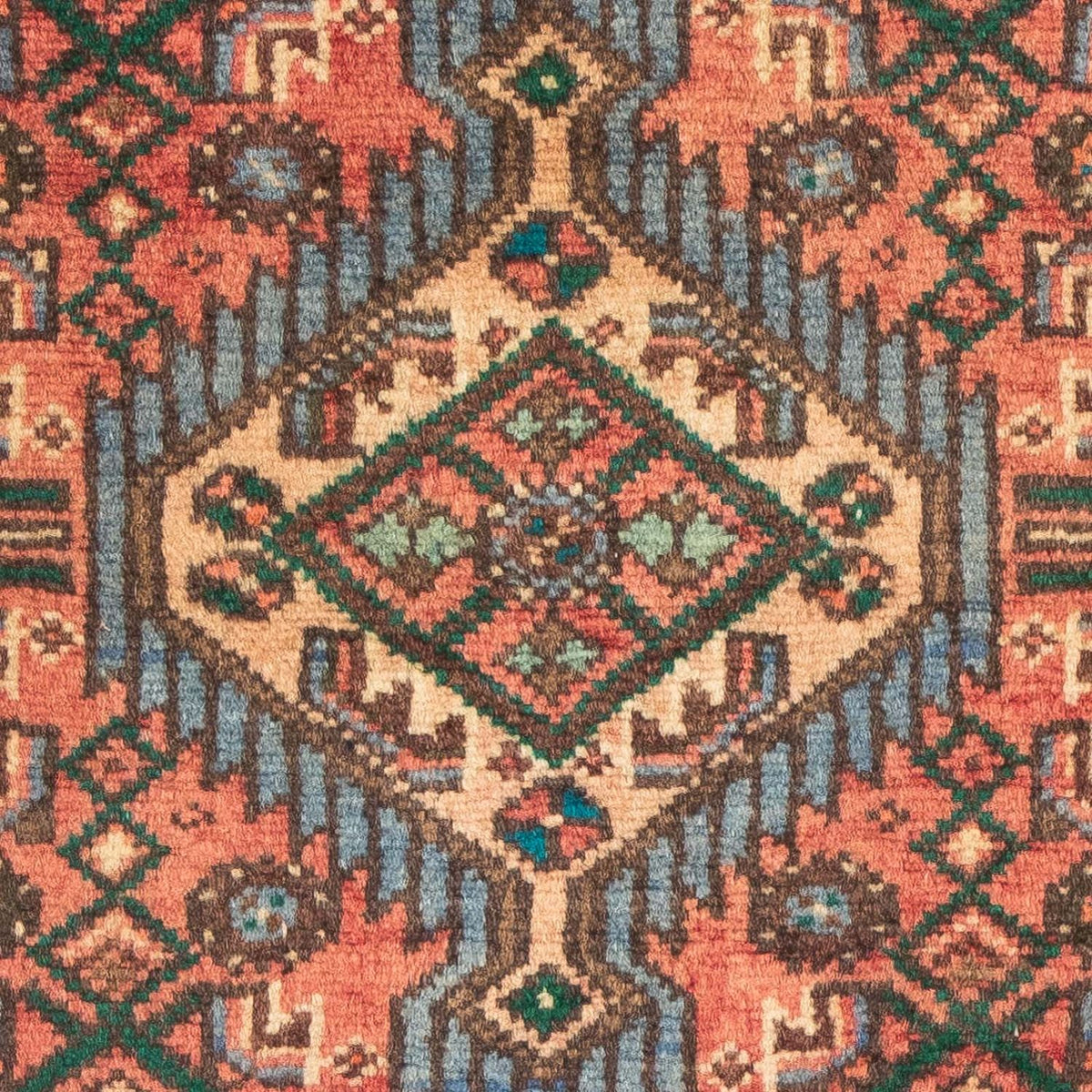 Persisk tæppe - Nomadisk - 96 x 68 cm - lysrød