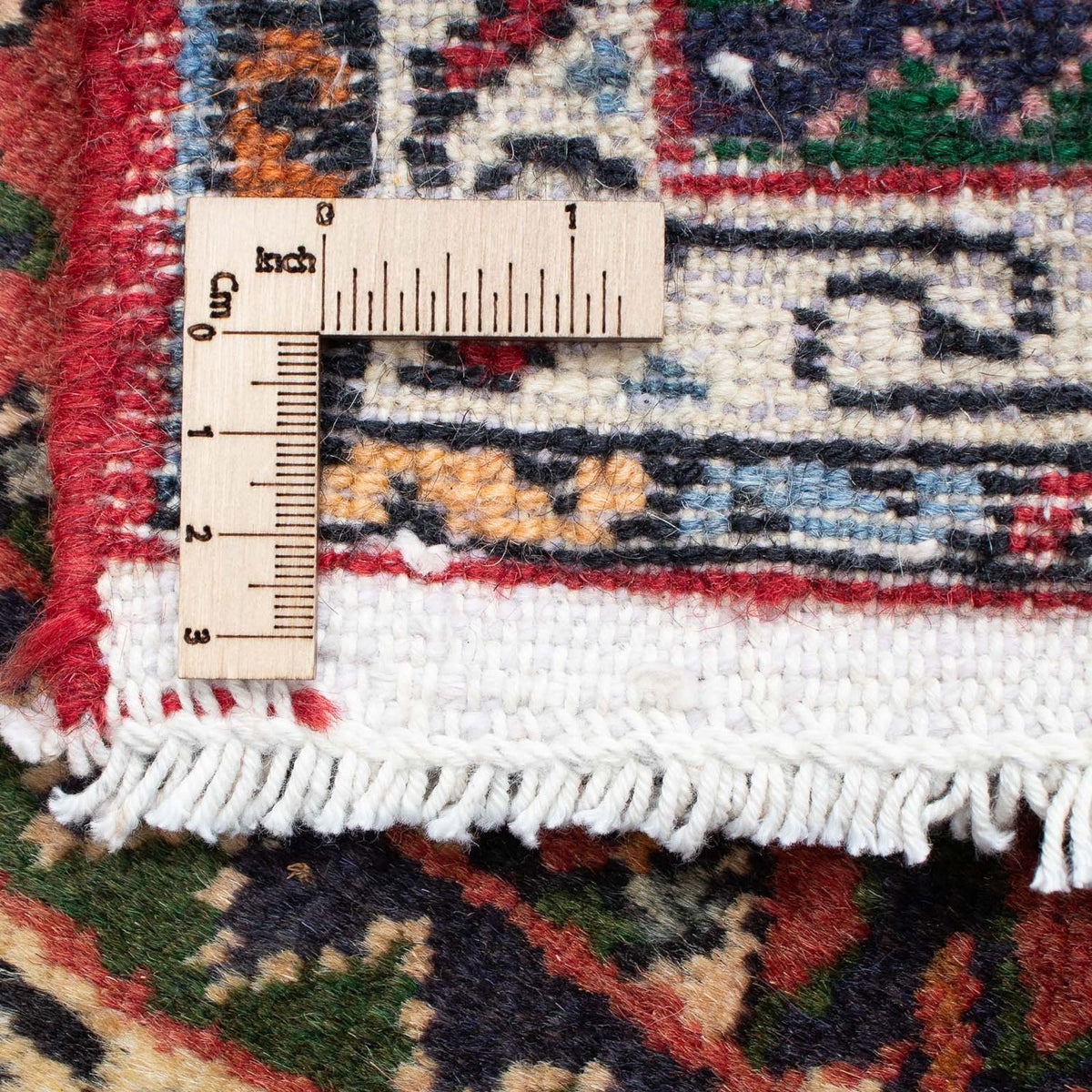 Persisk tæppe - Nomadisk - 88 x 64 cm - mørkerød